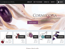 Tablet Screenshot of cornucopiajewellery.com